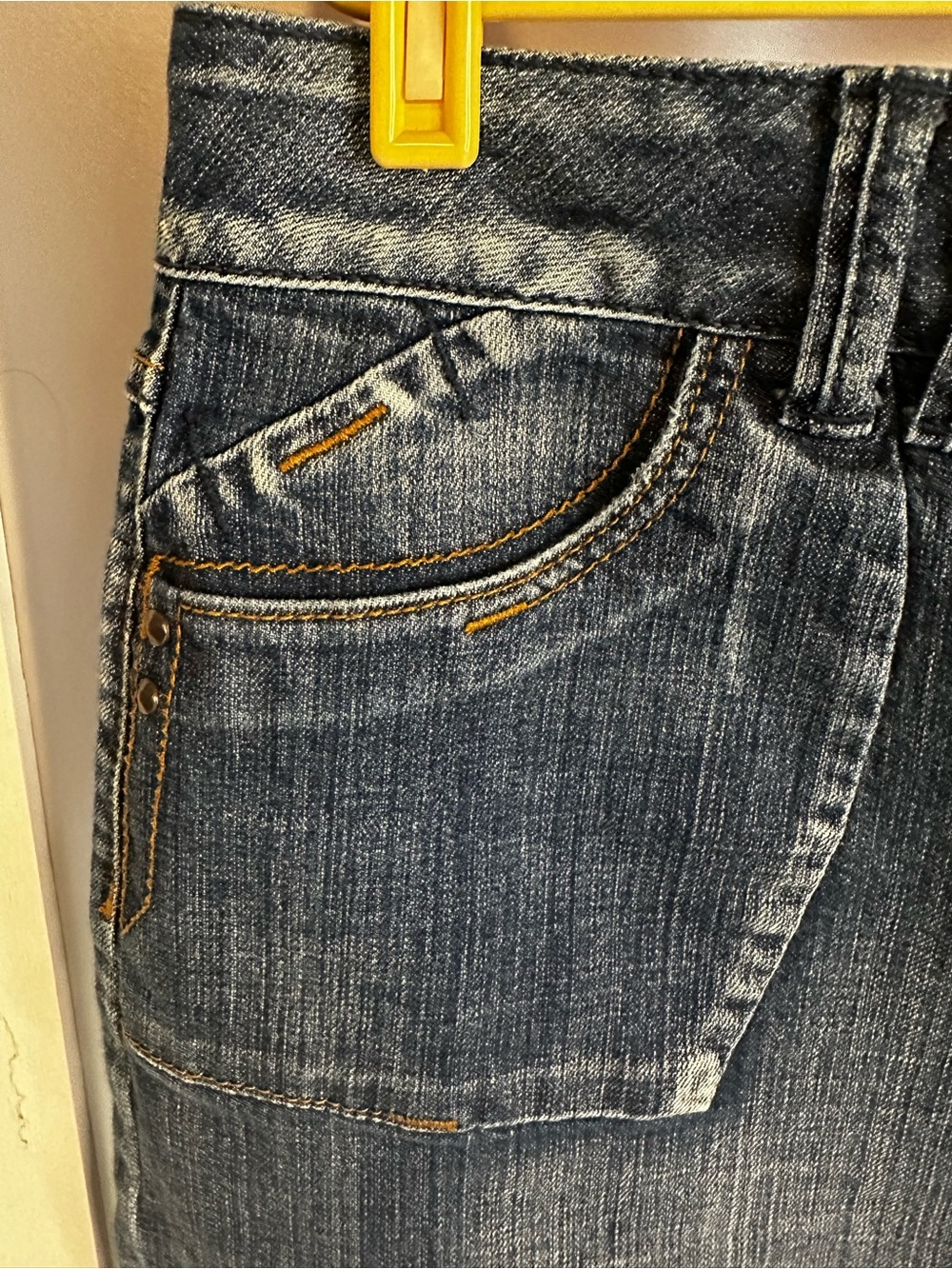 L.A. Blues Dark Blue Denim Skirt sz.18 - Picture 4 of 8